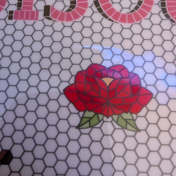 Anthropologie Bistro Tile Bisous Tray - Picture 2 of 3